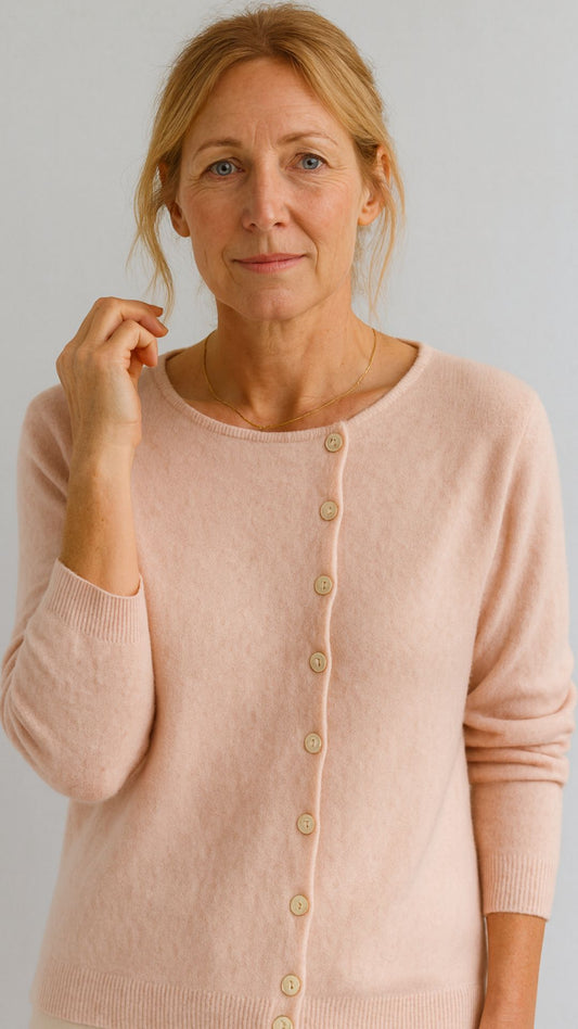 Soft Knit Button-Front Sweater for Everyday Wear